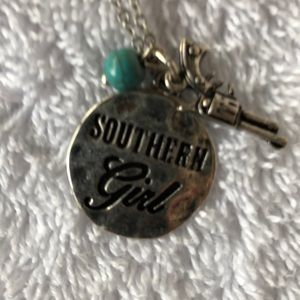 NWT Southern girl necklace with pistol earrings